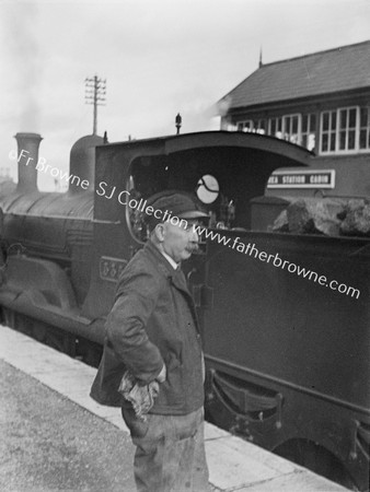 LOCO 333 WITH ENGINE DRIVER, SIGNAL CABIN